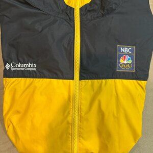 Men's NBC Olymics Logo rain jacket / windbreaker size xl Columbia Sports wear